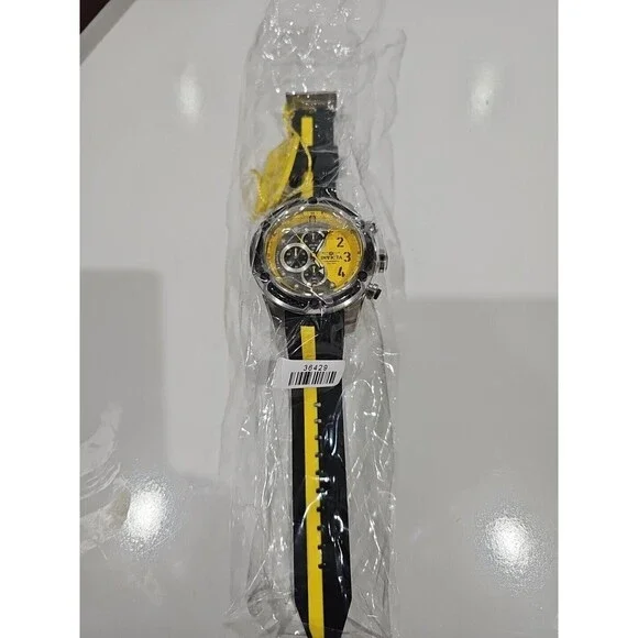 Invicta S1 Rally Men's Watch - 52.5mm, Black, Yellow Model 36429 New Unworn